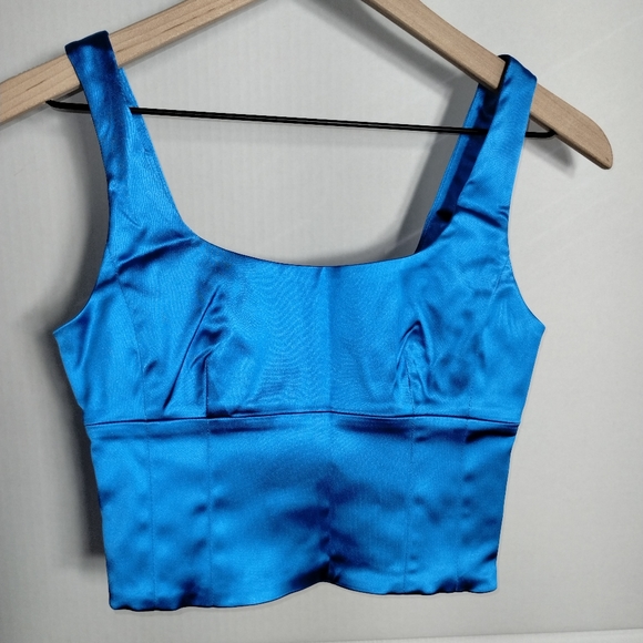 Wilfred Tops Satin Bustier Tank Top By Aritzia Poshmark